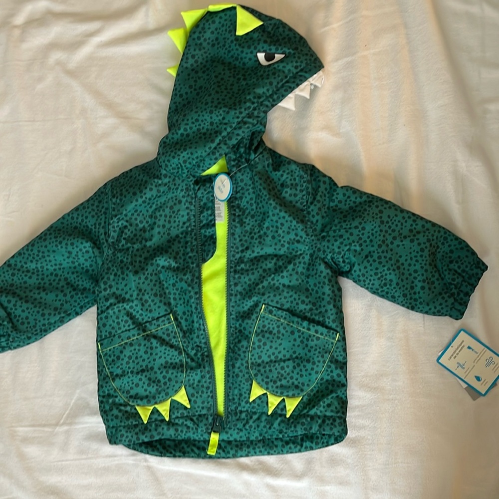 NWT Carters dinosaur raincoat 18m